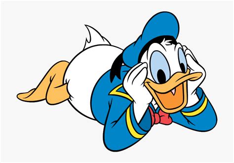Donald Duck Clipart Donald Duck Laying Down Hd Png Download