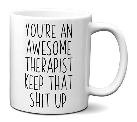 Therapist Ts Funny Therapist Mug Therapist Birthday Etsy