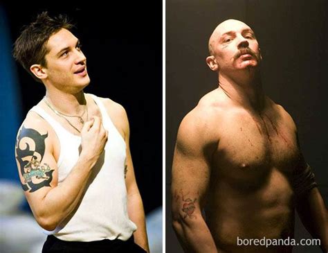 43 Actors Who Underwent Dramatic Transformations For A Role Tom Hardy Tom Hardy Body Tom