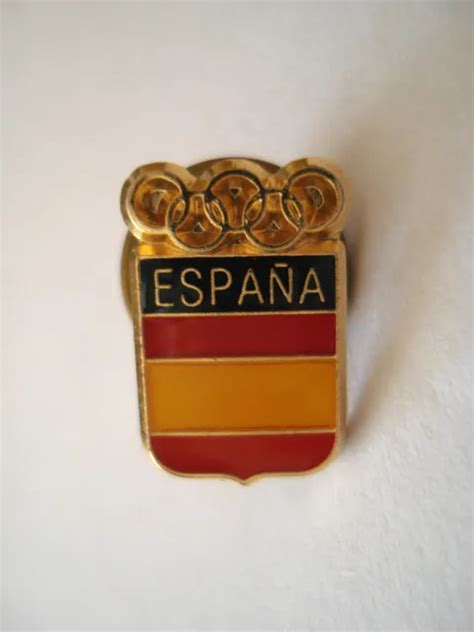 Rare Pins Spain Flag Olympics Games Banner Espana Vintage Pins Wxc X £