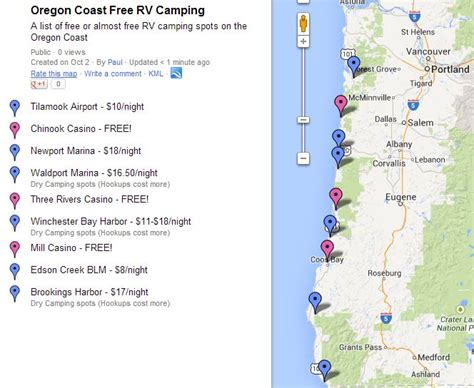 5 Ways To Rv The Oregon Coast For Free Or Almost Free Wheeling It