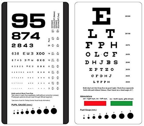 Pocket Size Snellen Chart Printable Printable Word Searches
