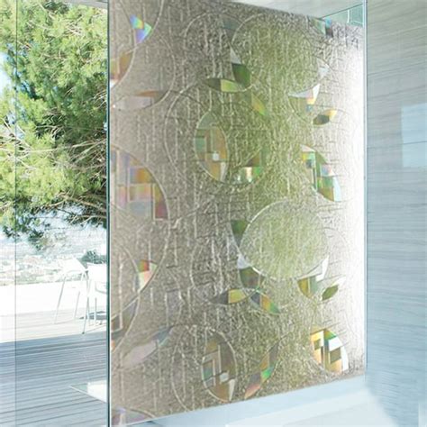 3d Static Cling Window Film Stained Glass Decorative Uv Window Sticker