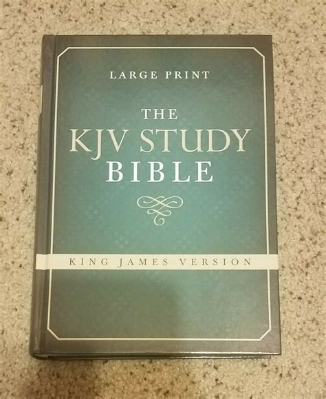 Kjv Study Bible Large Print Hardcover