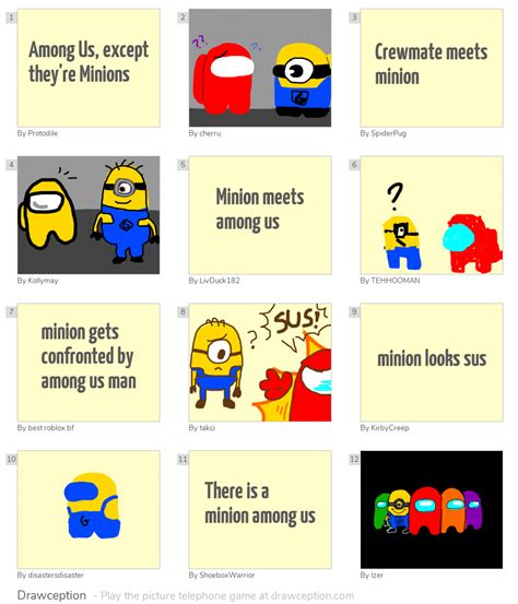 Among Us Except Theyre Minions Drawception