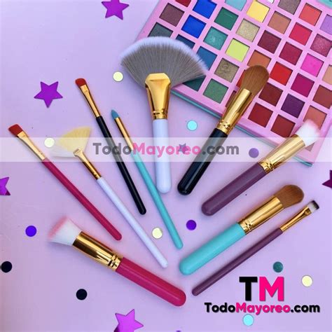 Brochas Para Maquillaje Edicion Colores Set De 10 Piezas Proveedor