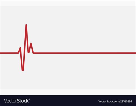 Red heartbeat line icon Royalty Free Vector Image