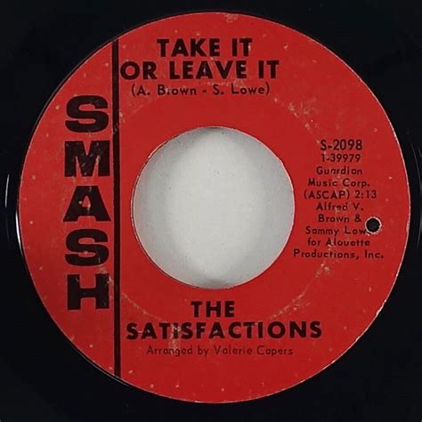 Satisfactions Take It Or Leave It Northern Soul 45 Smash Hear Ebay