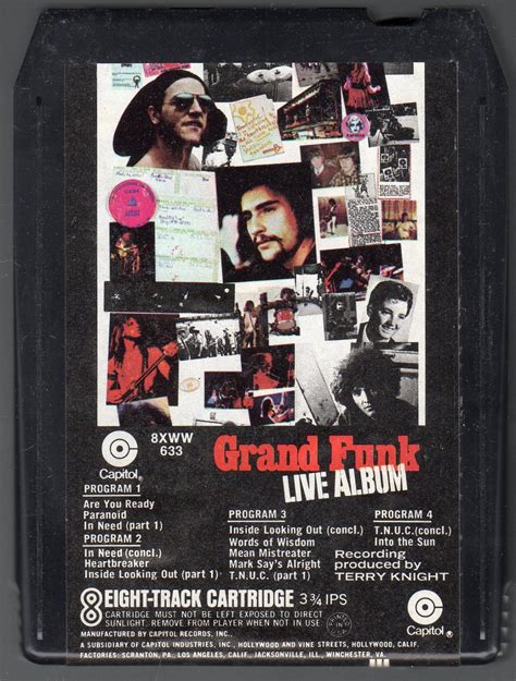 Grand Funk Railroad Grand Funk Live Album 1970 Capitol A11 8 Track Tape