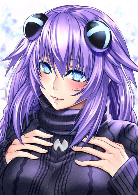 Hyperdimension Neptunia Neptune Purple Heart Art By Nyamota