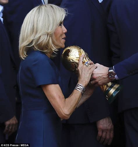 Brigitte Macron Celebrates Frances World Cup Victory With Players
