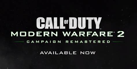 Cod Modern Warfare 2 Remastered Releases Tomorrow Official Trailer