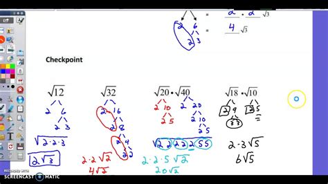 111 Part 2 Simplifying Radicals Youtube