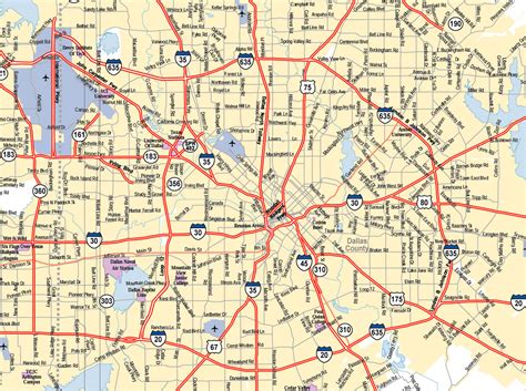 Mapas Detallados De Dallas Para Descargar Gratis E Imprimir