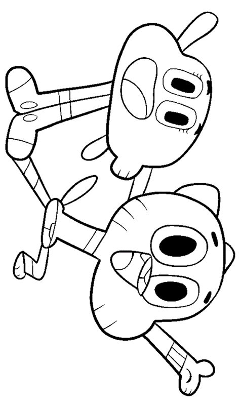 The Amazing World Of Gumball Coloring Pages Proyectos Que Intentar
