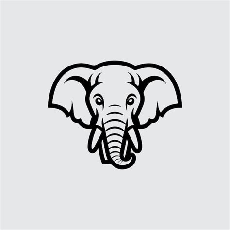 Premium Vector Elephant Head Vector Graphic Mascot
