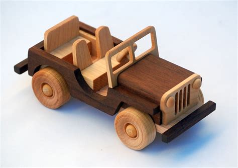 Wooden Toy Truck Off Road Vehicle Classic By Woodentoystudio