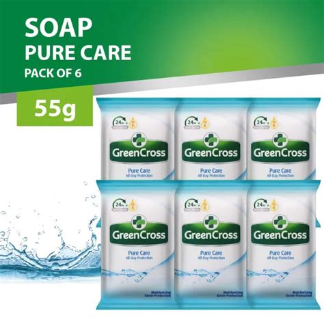 Green Cross Pure Care Moist Protection Bar Soap 55g Set Of 6 Lazada Ph