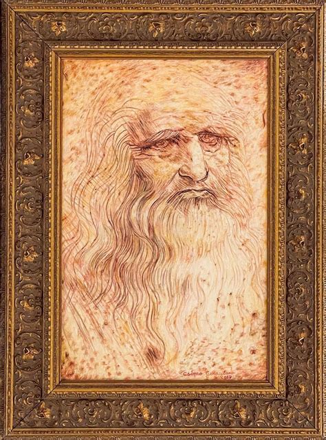 Self Portrait 1512 Leonardo Da Vinci Replica Artwork