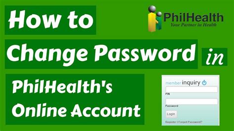 How To Change Password In Philhealths Online Account Youtube