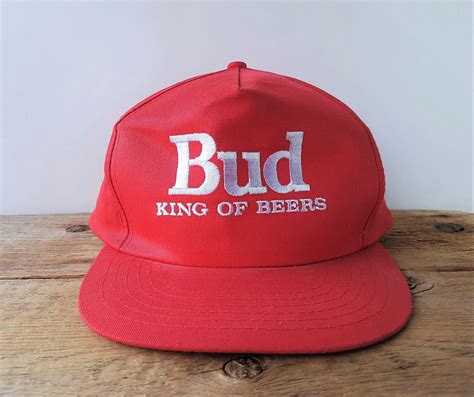 Vintage BUD King Of Beers Official Licensed Snapback Hat Twin Etsy