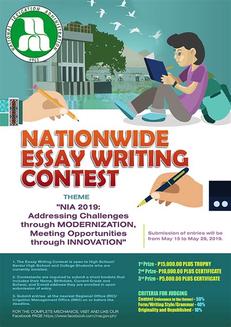 Nationwide Essay Writing Contest National Irrigation Administration