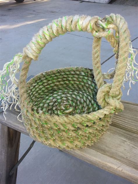 Pin By Lisa Key On Crafting Baskets Rope Crafts Lariat Rope Crafts