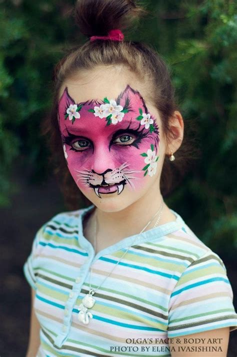 Olgas Face And Body Painting Darklight Pink Kitty Gothic Looking