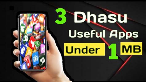 3 Dhasu Useful Android Apps Under 1 Mb I Tried You Must Tried Youtube
