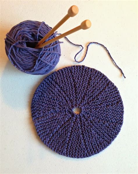 Circle Dish Cloth Gebreide Vaatdoek Knitting Pattern Breien Projecten