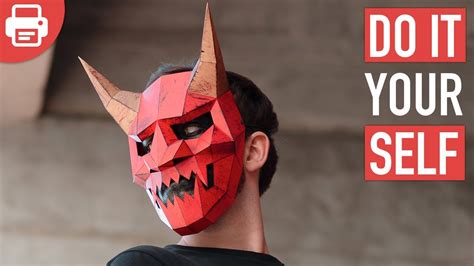 Japanese Tengu Hannya Mask Oni Demon Mask 3d Printed Samurai Mask Agh