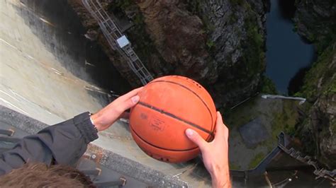 Surprising Science Dropping Basketballs Off A Dam Mental Floss