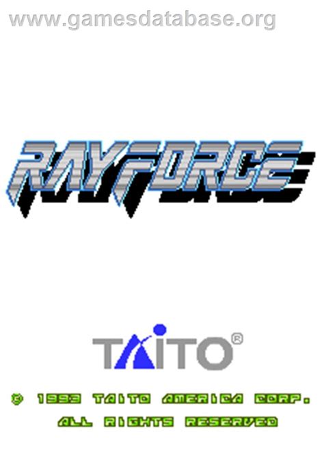 Ray Force Arcade Artwork Title Screen