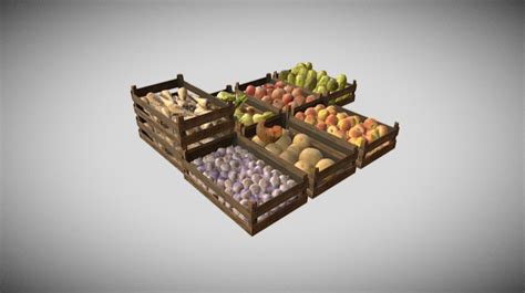 Fruit Veg Market Download Free 3d Model By Francesco Coldesina