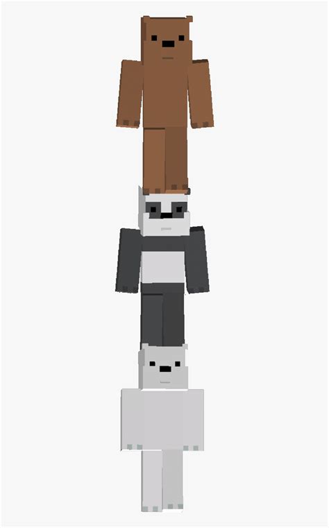 We Bare Bears Ice Bear Minecraft Skin Hd Png Download Kindpng