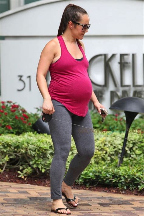 A Very Pregnant Ashley Hebert Out In Miami Growing Your Baby
