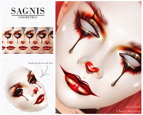 Second Life Marketplace Sagnis Genus Bom Clown Makeup
