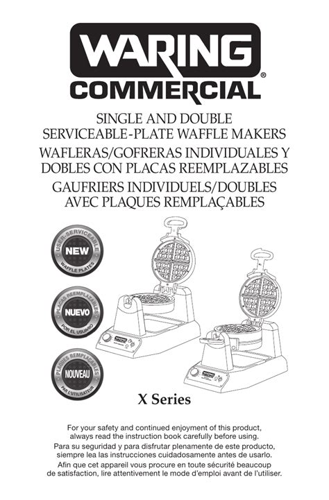 Waring Wmb400x Mini Belgian Waffle Maker Instruction Manual Manualzz