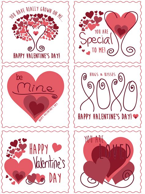 Cute Valentines Day Printouts