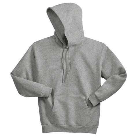 Hanes P170 Ecosmart Pullover Hooded Sweatshirt Light Steel Full Source