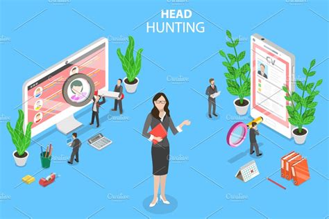 Headhunting People Illustrations ~ Creative Market
