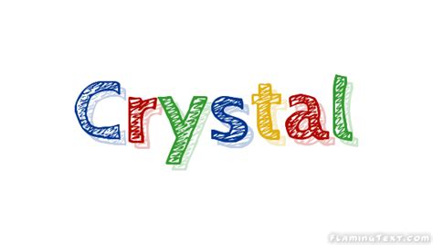 Crystal Лого Бесплатный инструмент для дизайна имени от Flaming Text