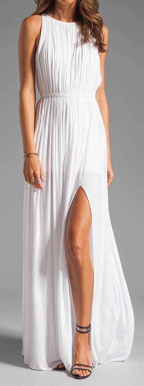 Simple Long White Flowy Maxi Dress World Of Fashion