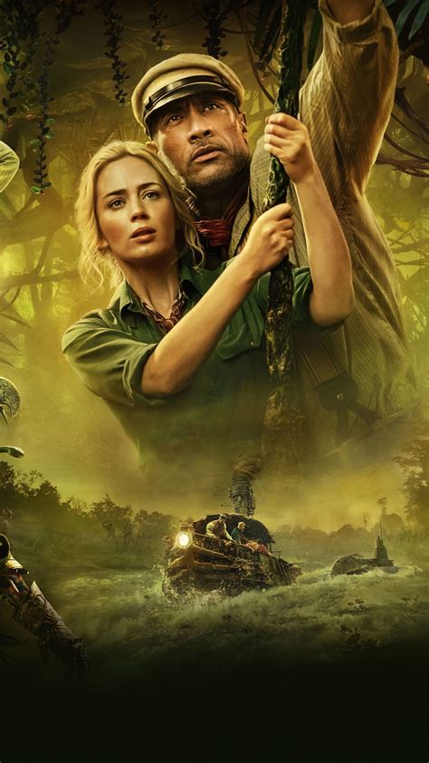 Dwayne Johnson And Emily Blunt In Jungle Cruise K Ultra HD Mobile
