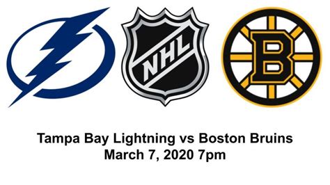 Tampa Bay Lightning Vs Boston Bruins Nhl Live Play By Play Reaction