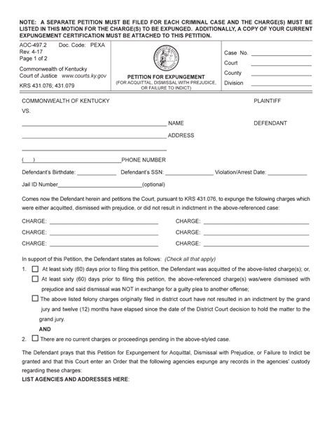 Kentucky Aoc S 2017 2024 Form Fill Out And Sign Printable Pdf