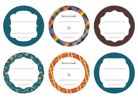 Mason Jar Label Templates