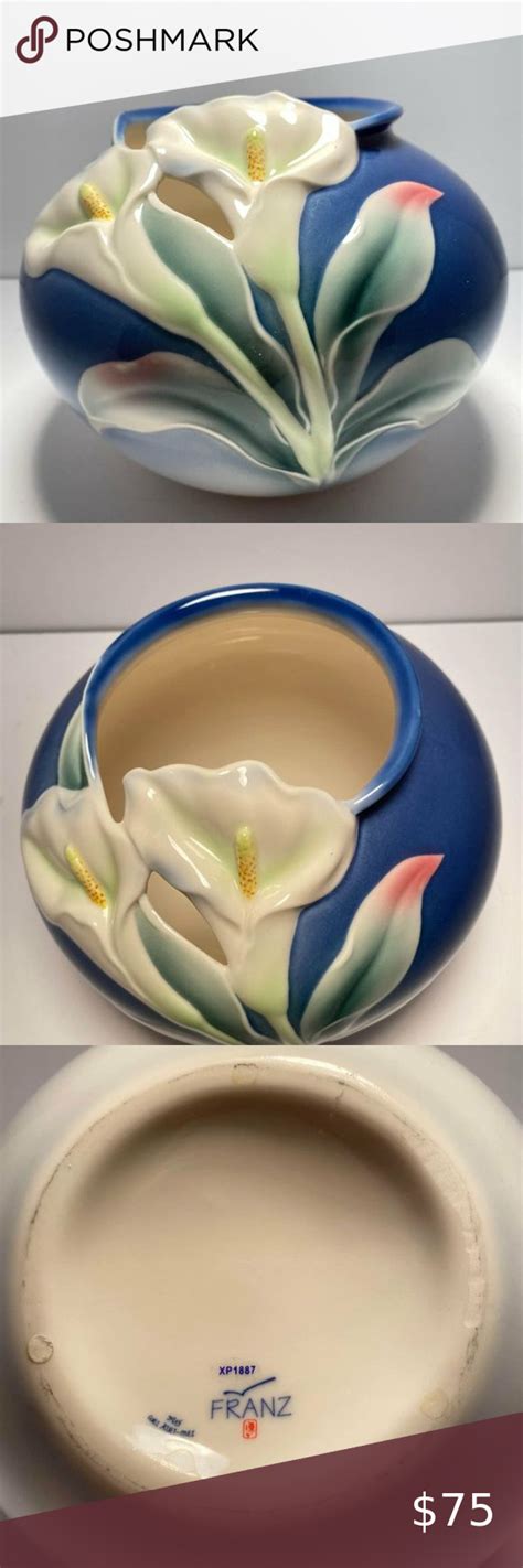 Franz Porcelain Calla Lily Vase Retired 2001 Lily Vases Calla Lily