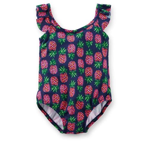 1 Piece Pineapple Print Swimsuit Baby Girl Swimwear Carters Baby