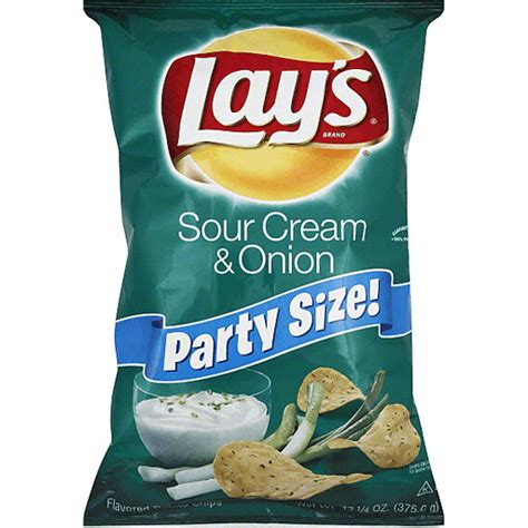 Lays Sour Cream And Onion Flavored Potato Chips Snacks Chips And Dips